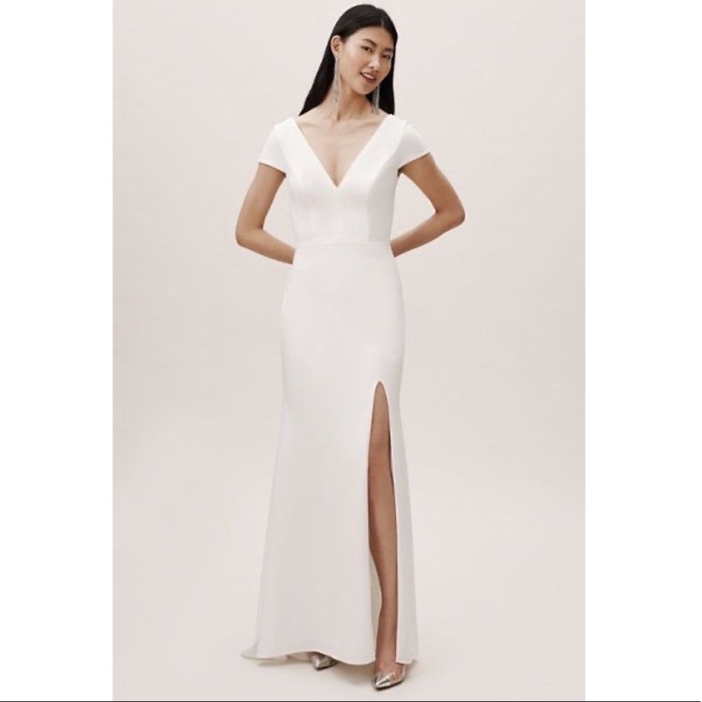 Bhldn Sheath Style Wedding Dress “Ara Dress”